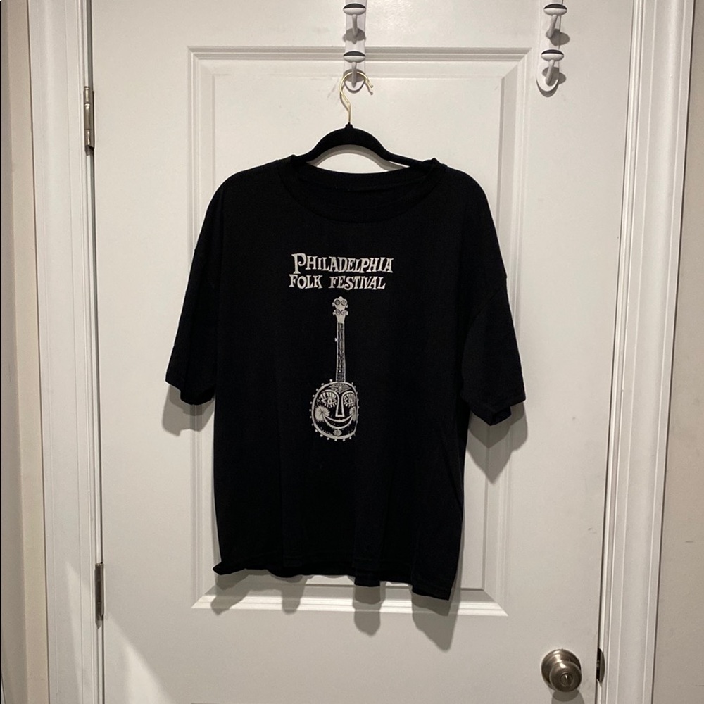 Philadelphia Folk Festival Black T-Shirt